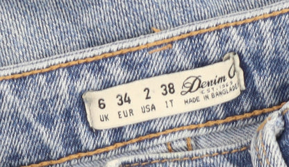 Denim Co. Women's Blue Straight Leg Jeans Size 6