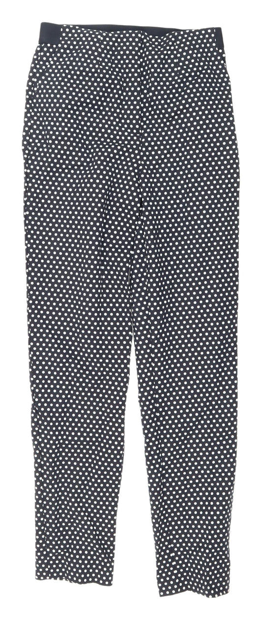 Womens UK Size 10 Marks and Spencer Regular Fit  Black Trousers