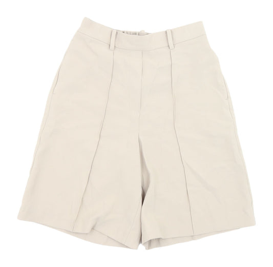 Marks and Spencer Women's Beige Chino Shorts Size 2