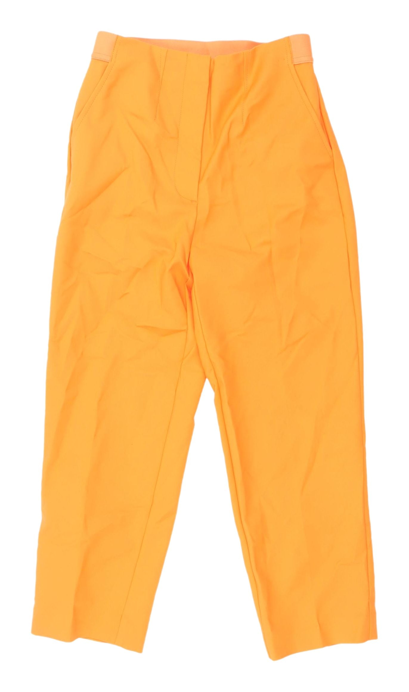Womens UK Size 6 Marks and Spencer Regular Fit Cropped Orange Trousers