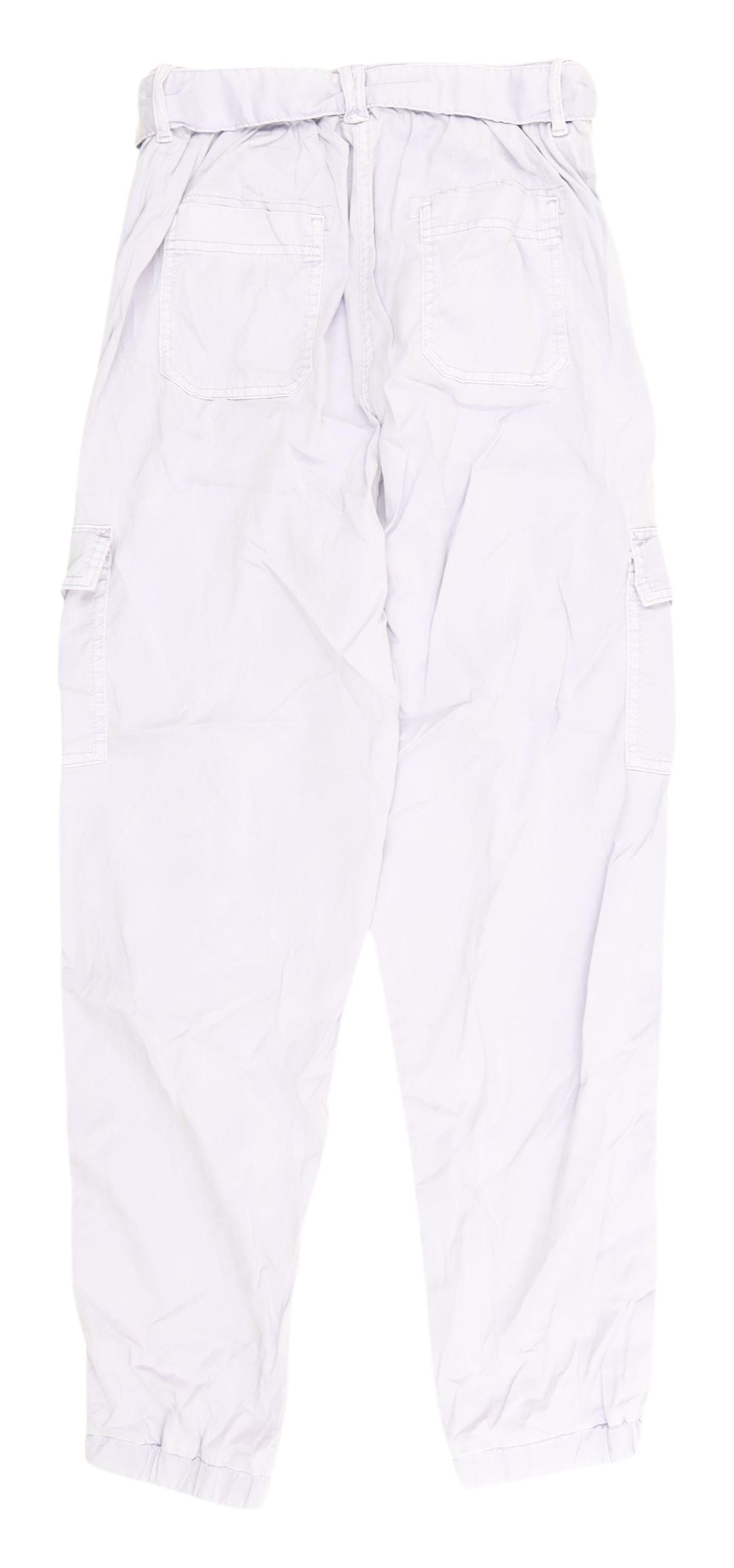 Womens UK Size 8 Marks and Spencer Relaxed Fit Cargo Purple Trousers