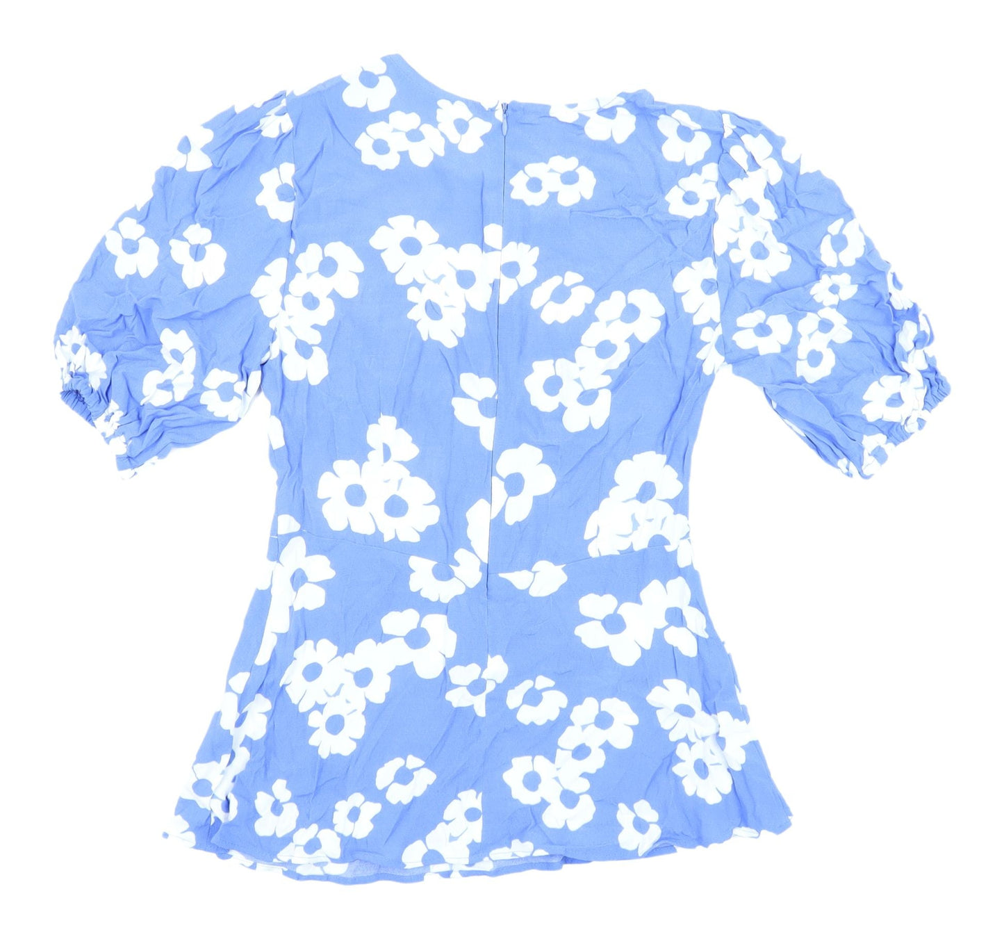 Womens UK Size 8 Marks and Spencer Blue Basic Blouse