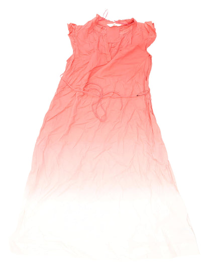 Marks and Spencer Red A-Line Sleeveless Summer Dress