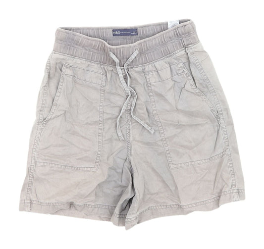 Marks & Spencer Women's Brown Cargo Shorts Size 6