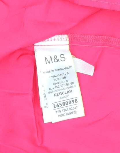 Marks and Spencer Pink Sleeveless Women's Dress Size 8
