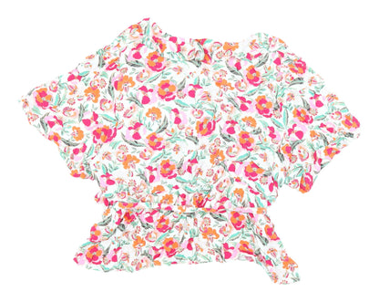 Womens UK Size 24 Marks and Spencer Multicoloured Wrap Blouse