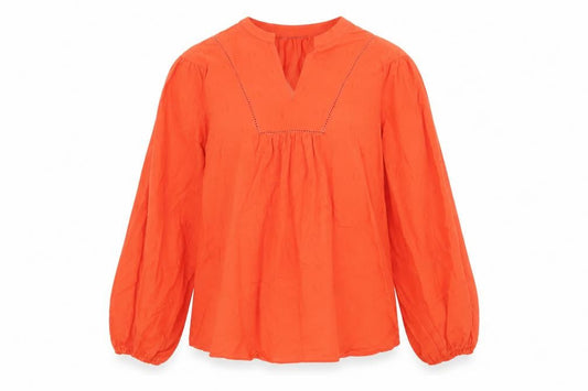 Womens UK Size 8 Marks and Spencer Orange Basic Blouse