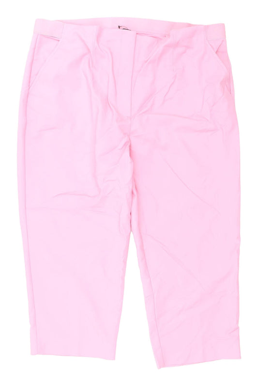 Womens UK Size 20 Marks and Spencer Regular Fit Casual Pink Trousers