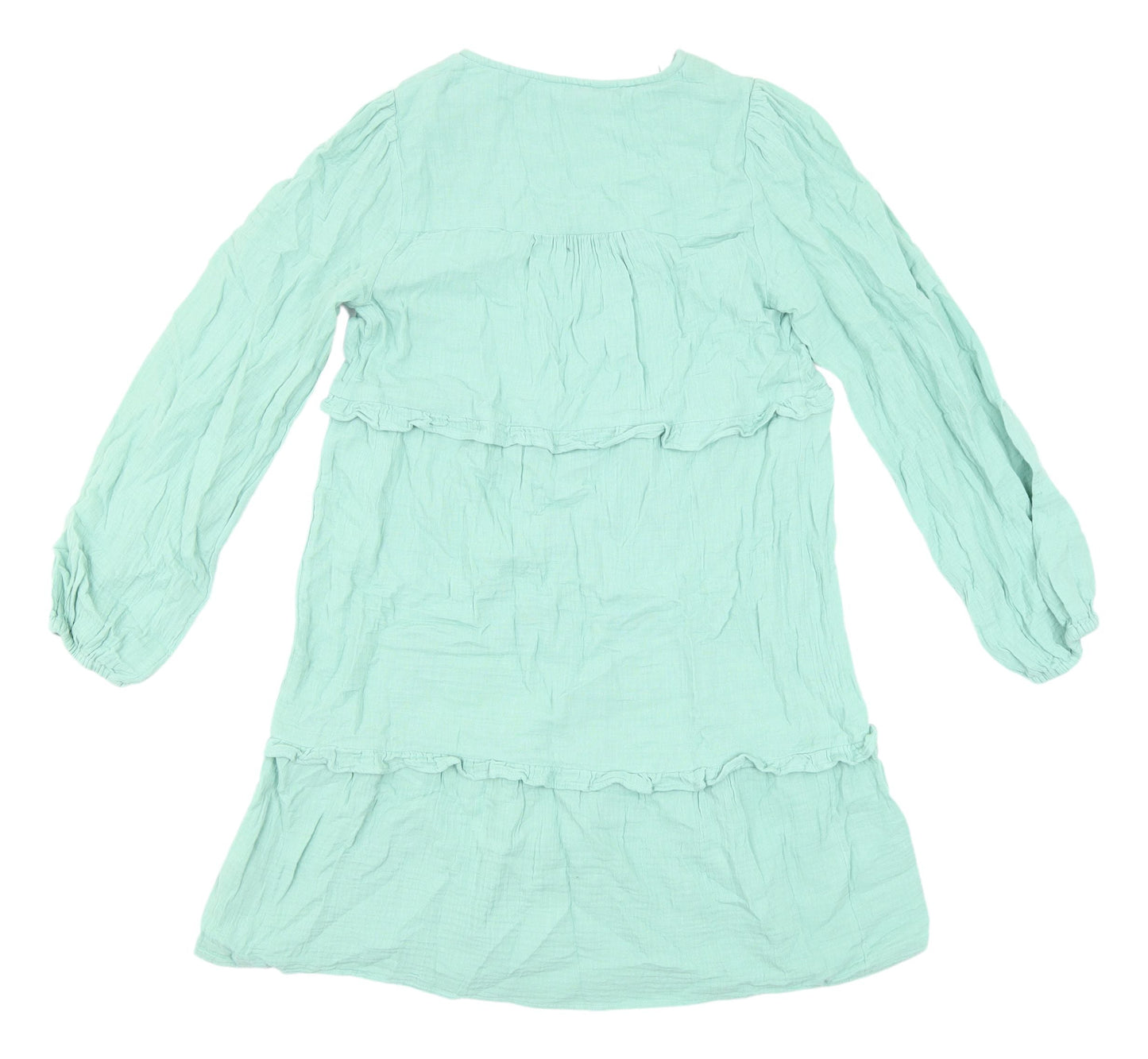Marks and Spencer Green Shift Dress - Size 8