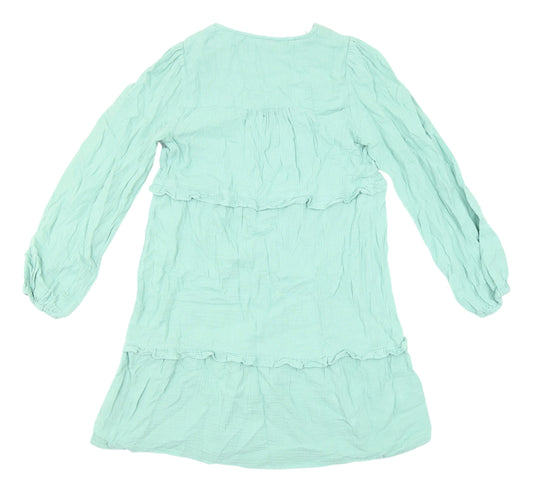 Marks and Spencer Green Shift Dress - Size 8