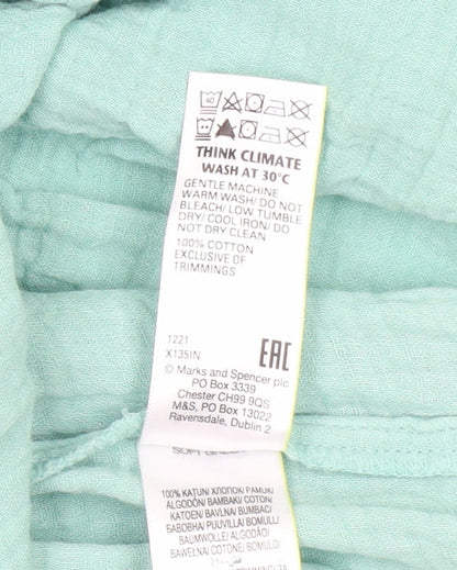 Marks and Spencer Green Shift Dress - Size 8