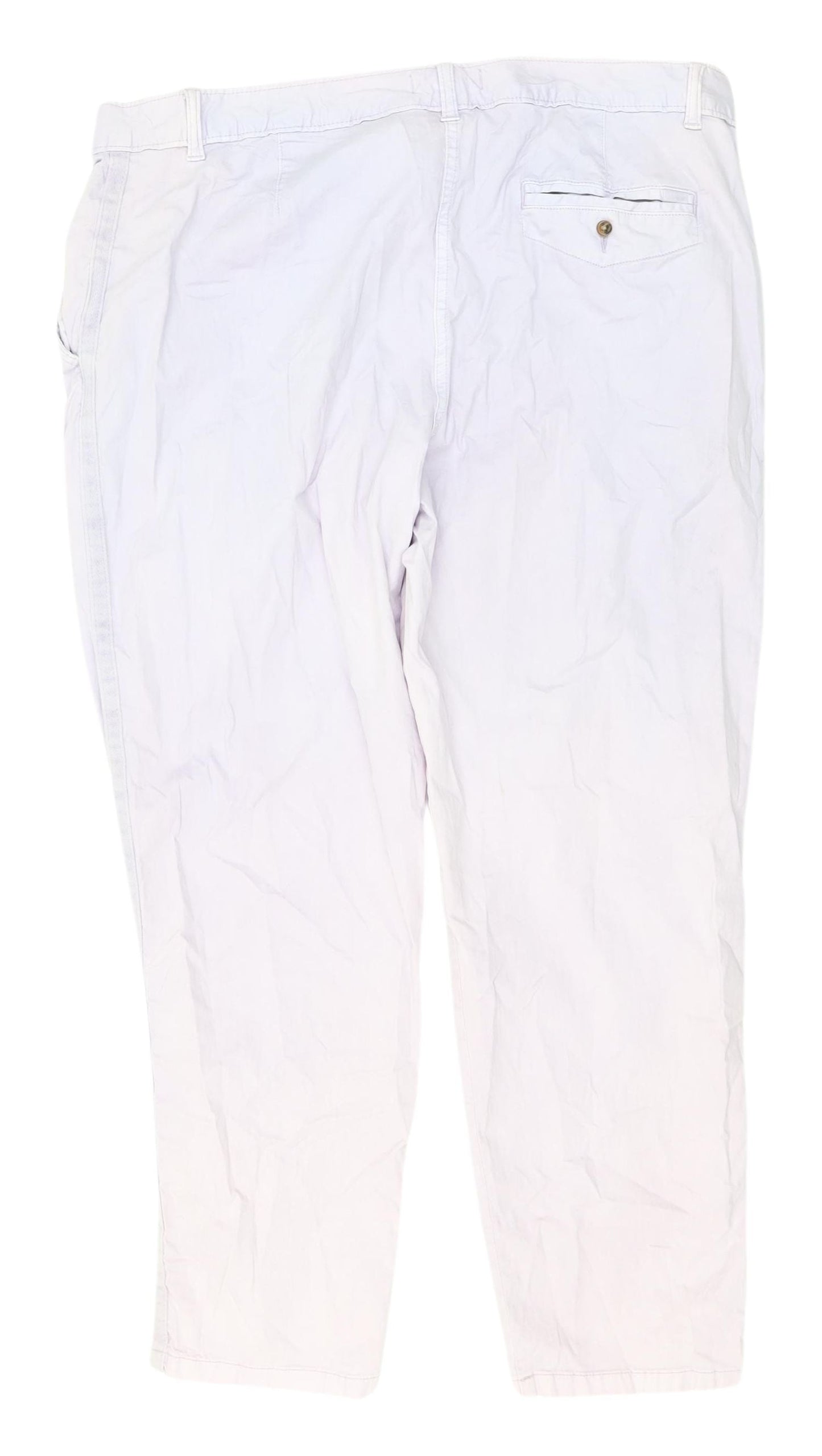 Womens UK Size 18 Marks and Spencer Classic Fit Chino Beige Trousers