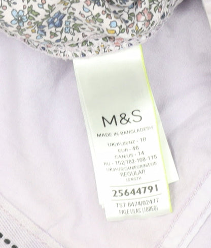 Womens UK Size 18 Marks and Spencer Classic Fit Chino Beige Trousers