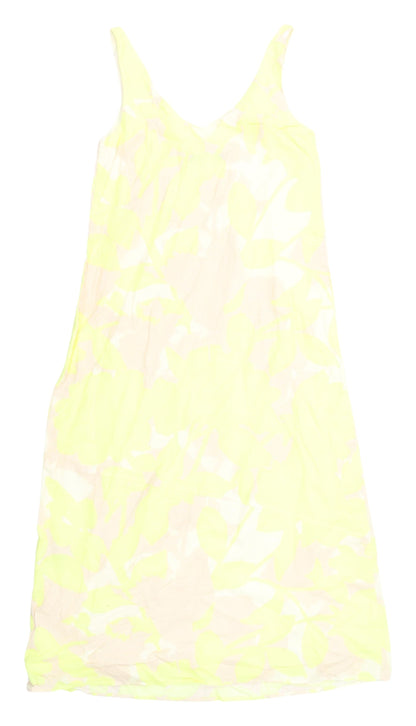 Marks and Spencer Women's Yellow Floral Slip Dress