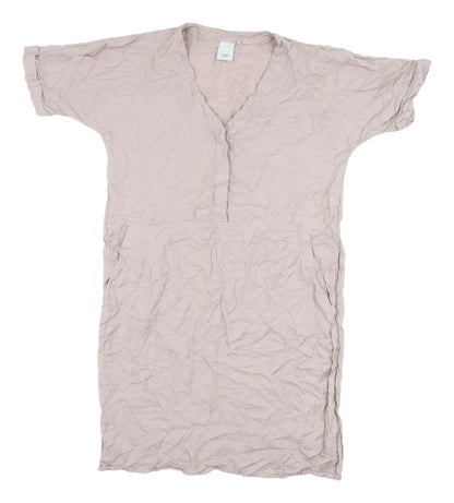 ICHI Beige Women's Dress M Size Viscose Fabric