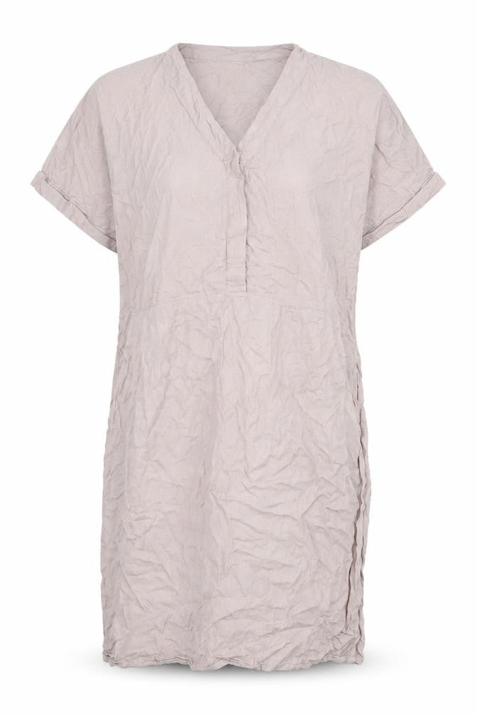 ICHI Beige Women's Dress M Size Viscose Fabric