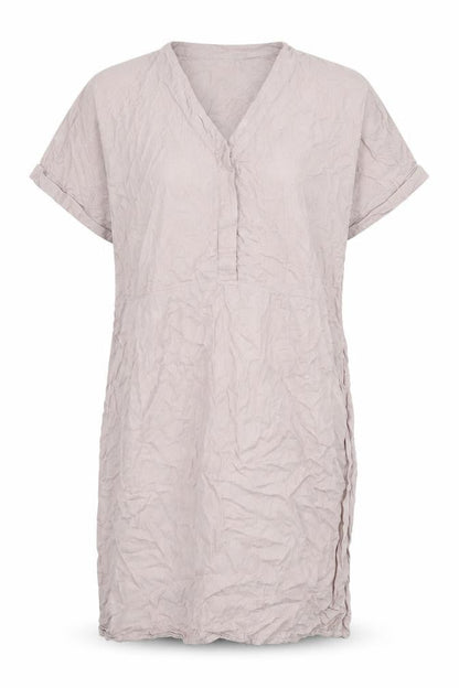 ICHI Beige Women's Dress M Size Viscose Fabric