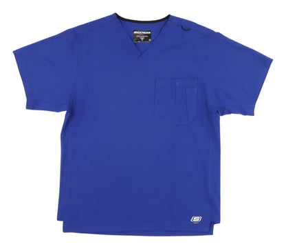 Skechers Unisex Blue M Workwear T-Shirt V-Neck