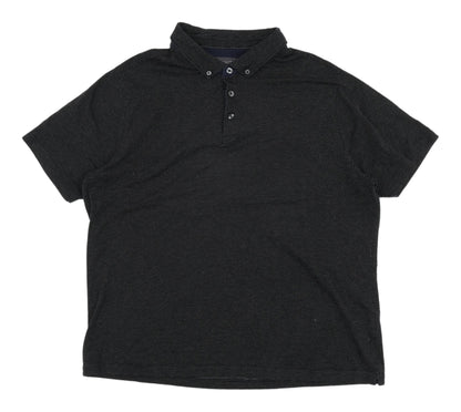 Marks & Spencer Men's Black 2XL Polo Shirt