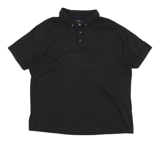 Marks & Spencer Men's Black 2XL Polo Shirt