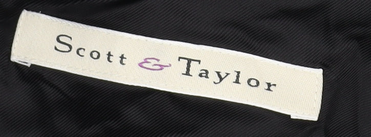 Mens UK Size L Scott & Taylor Regular Black Suit