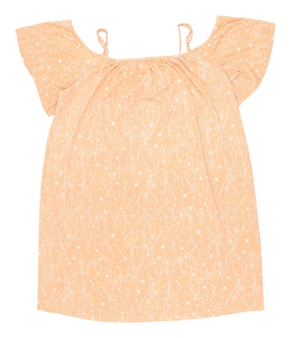 Next Women's Orange Floral Off Shoulder Shift Dress