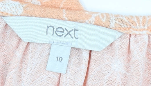 Next Women's Orange Floral Off Shoulder Shift Dress