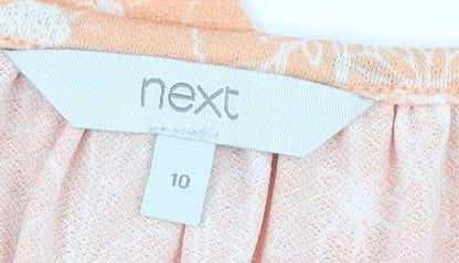 Next Women's Orange Floral Off Shoulder Shift Dress