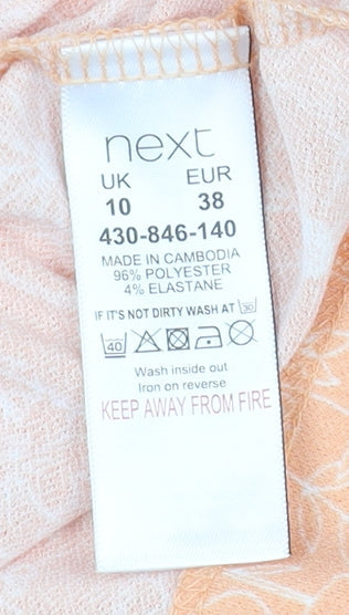 Next Women's Orange Floral Off Shoulder Shift Dress