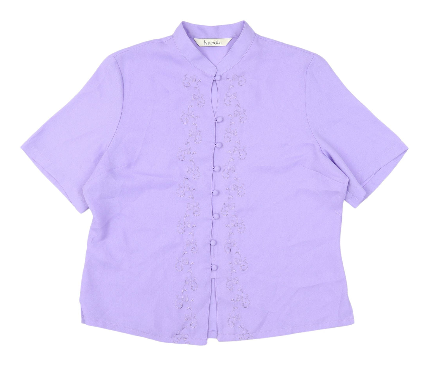 Womens UK Size 18 Isabelle Purple Basic Blouse