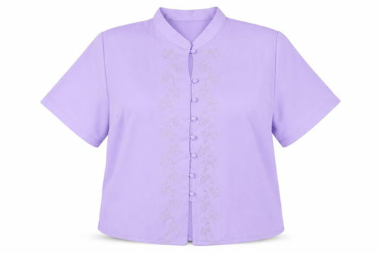 Womens UK Size 18 Isabelle Purple Basic Blouse