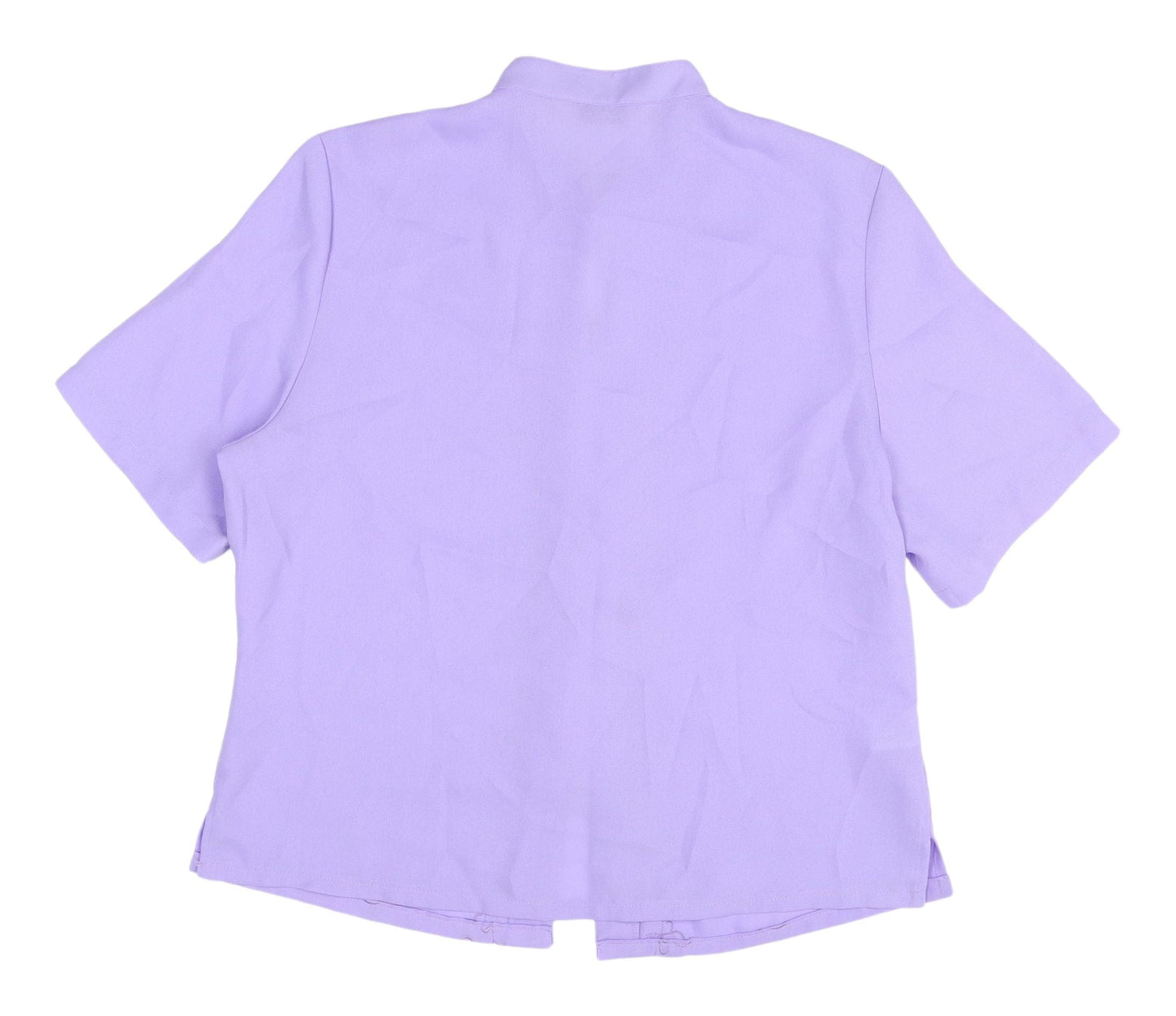 Womens UK Size 18 Isabelle Purple Basic Blouse