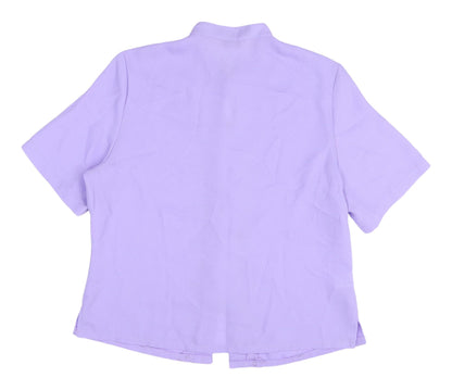Womens UK Size 18 Isabelle Purple Basic Blouse