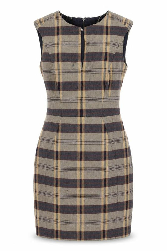 MNG Collection Women's XS Plaid Sheath Dress