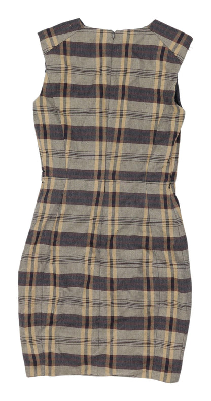 MNG Collection Women's XS Plaid Sheath Dress