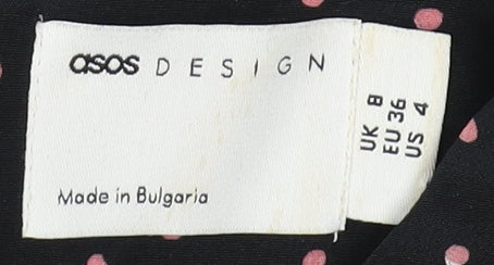 Womens UK Size 8 ASOS DESIGN Black  Blouse