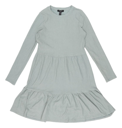 New Look Women's Green A-Line Knee Length Dress