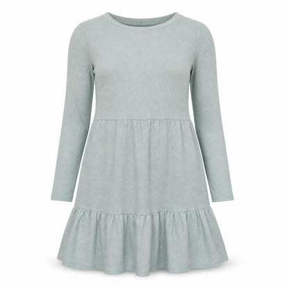 New Look Women's Green A-Line Knee Length Dress