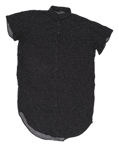 Monki Women's Black Polka Dot Shirt Dress, Size S