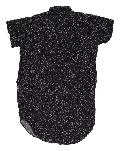 Monki Women's Black Polka Dot Shirt Dress, Size S