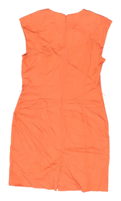 French Connection Women's Orange Sheath Dress, Size 14