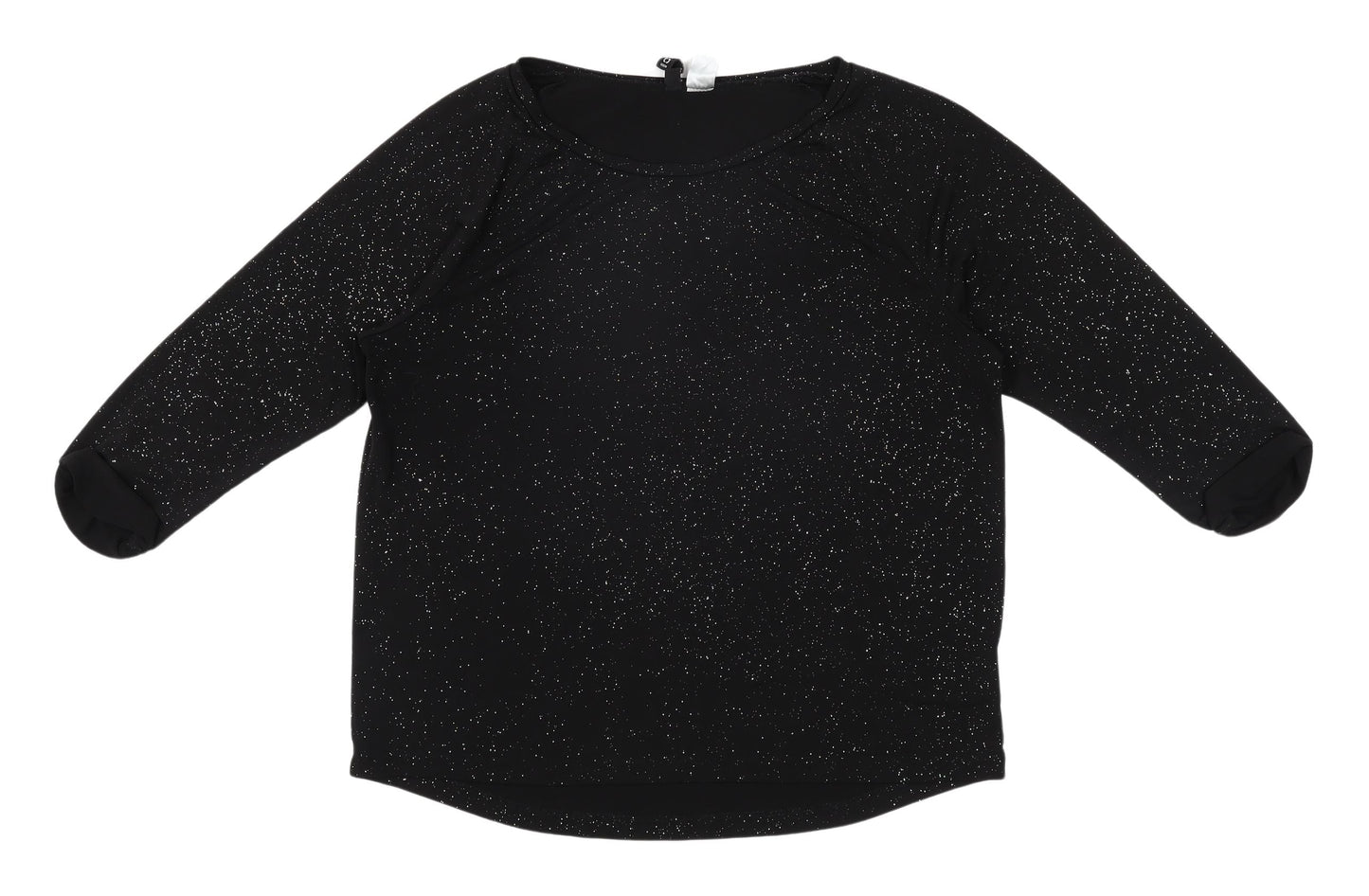 Womens UK Size S Divided Black Basic T-Shirt