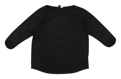 Womens UK Size S Divided Black Basic T-Shirt