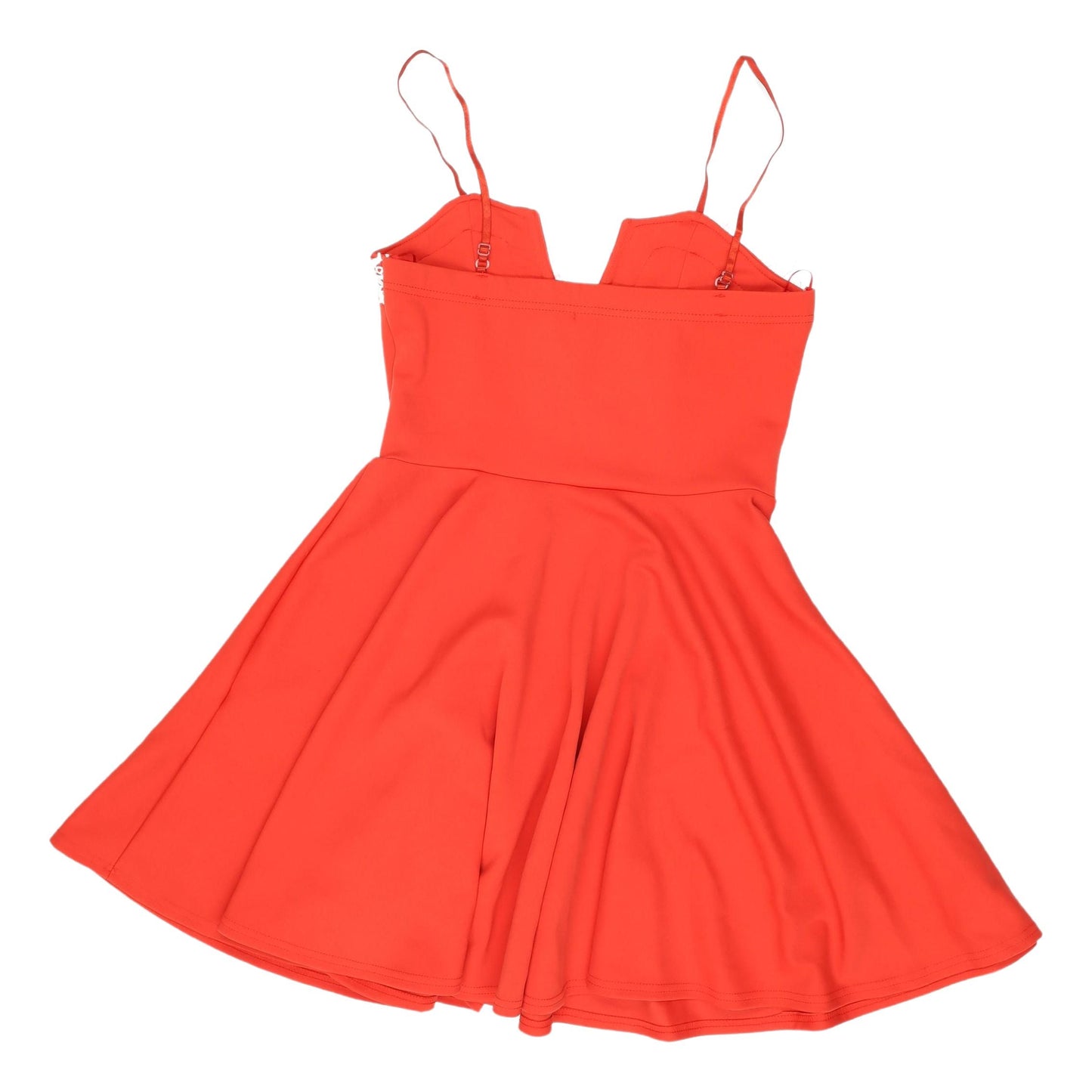EVITA Women's Orange Lace Fit & Flare Mini Dress