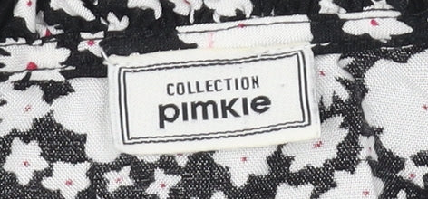 Womens UK Size 6 Pimkie Black Tunic Blouse