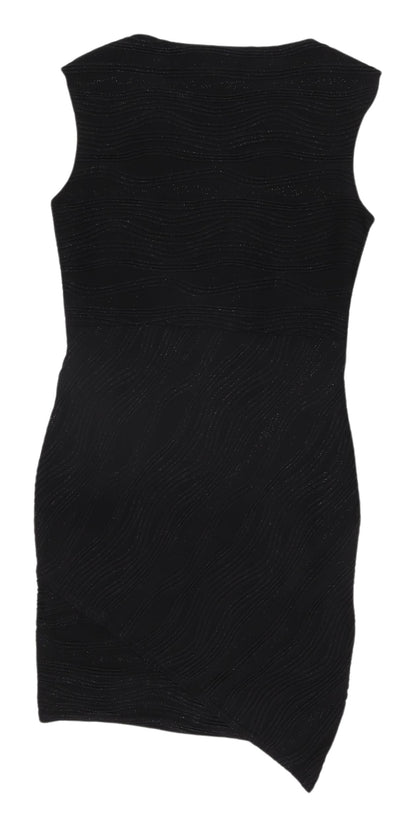 Lipsy Black Bodycon Dress - Size 10, Party Staple