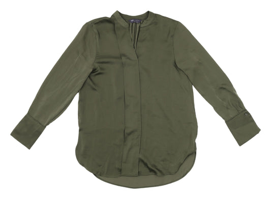 Womens UK Size 6 Marks and Spencer Green Basic Blouse