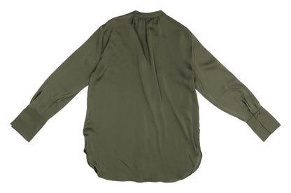 Womens UK Size 6 Marks and Spencer Green Basic Blouse