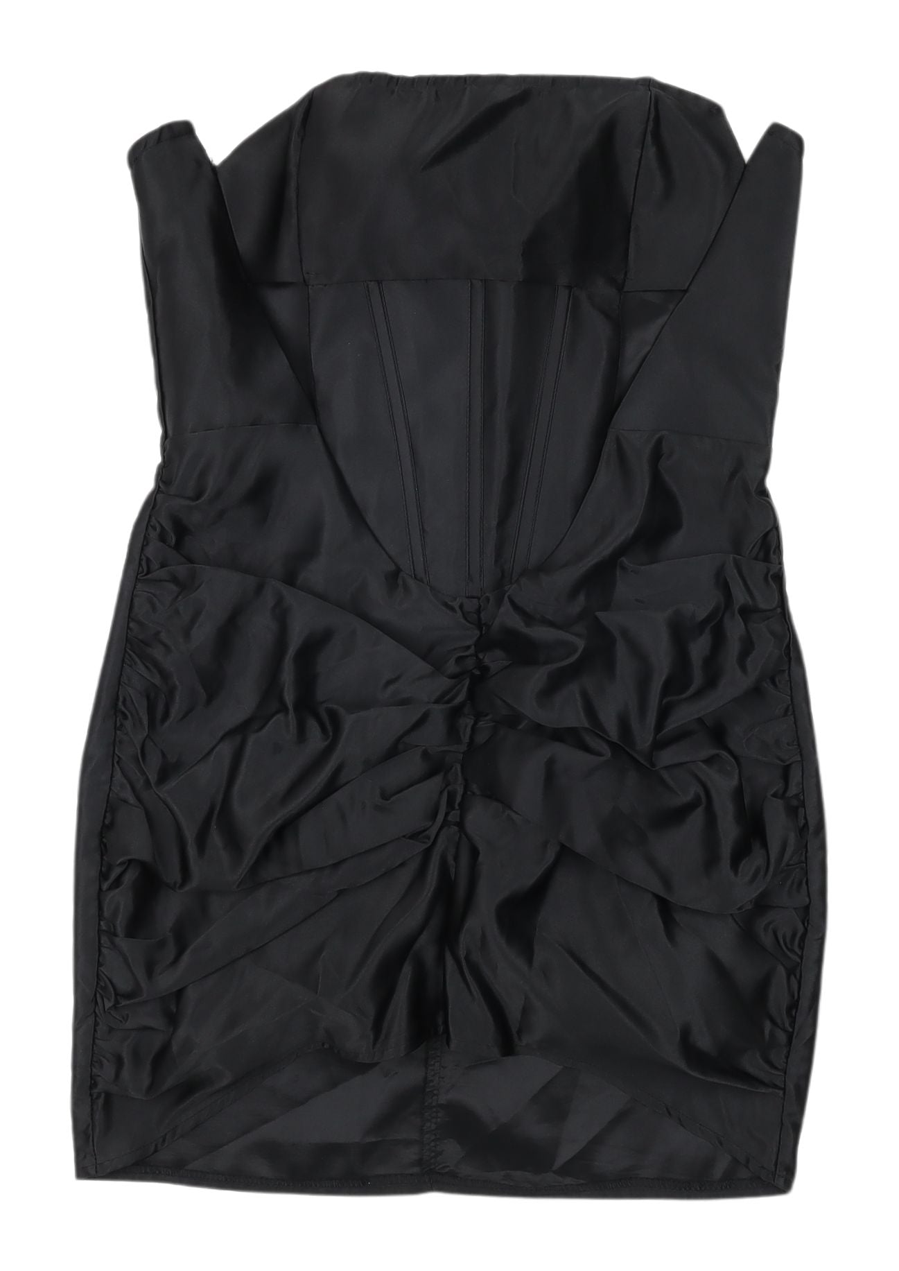 PrettyLittleThing Black Strapless Party Dress Size 12