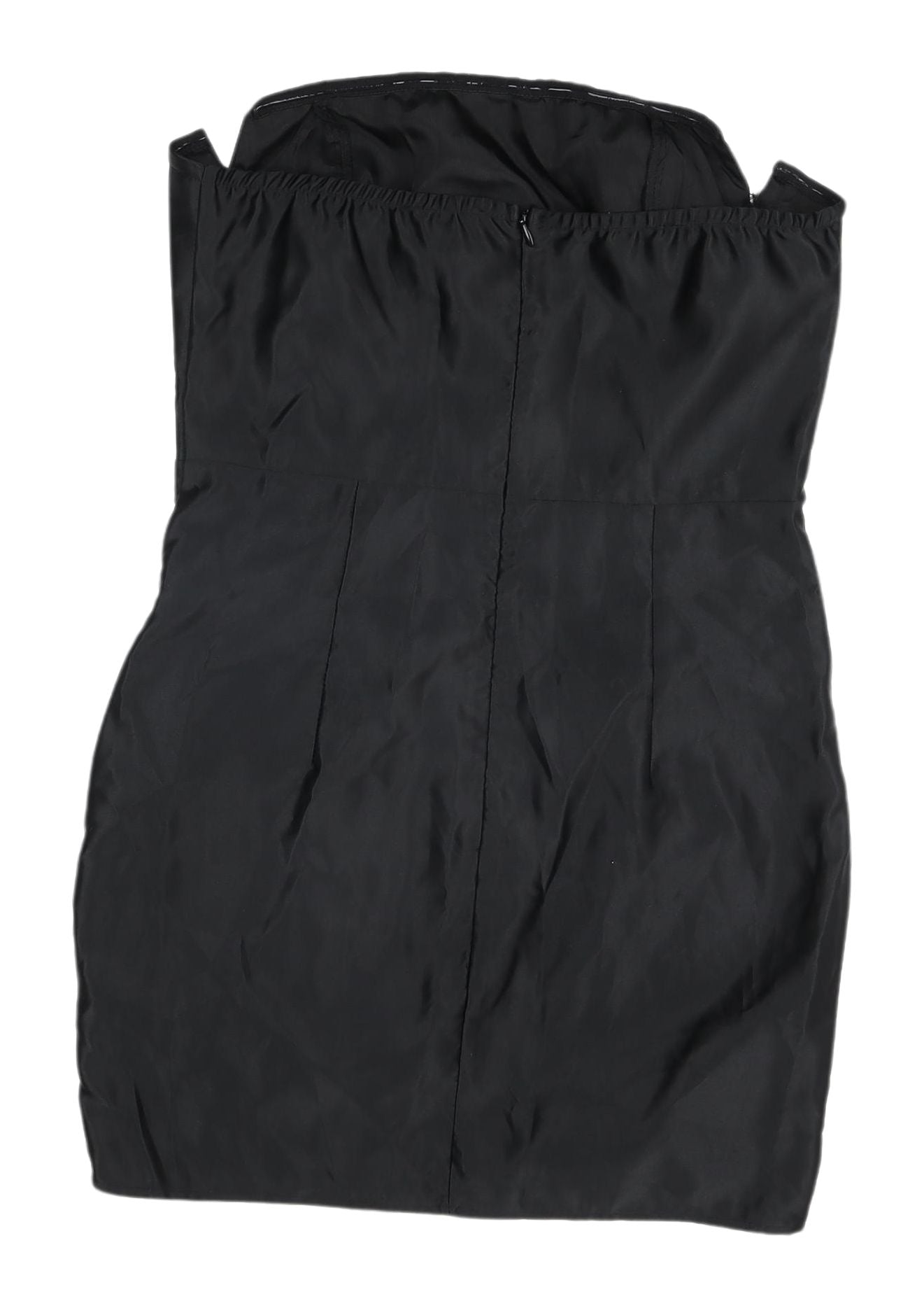 PrettyLittleThing Black Strapless Party Dress Size 12